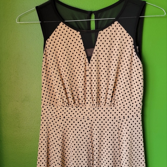 Enfocus Studio Dresses & Skirts - 5 for $ 25 Bundle deal - Black and brown polka-dot dress with sheer top